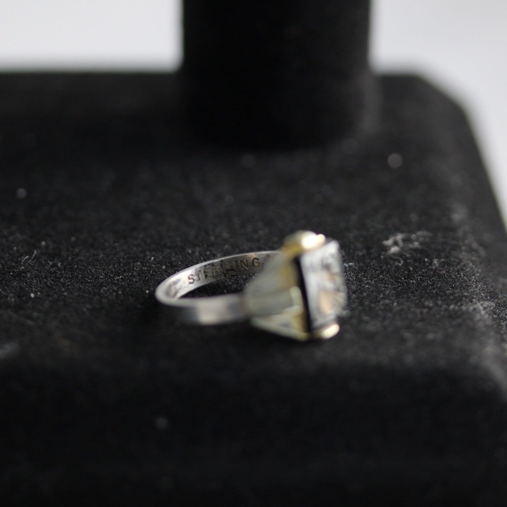 Vintage Sterling Silver Roman Soldier Cameo Ring Adjustable Size 6-7 Signet - Picture 8 of 9